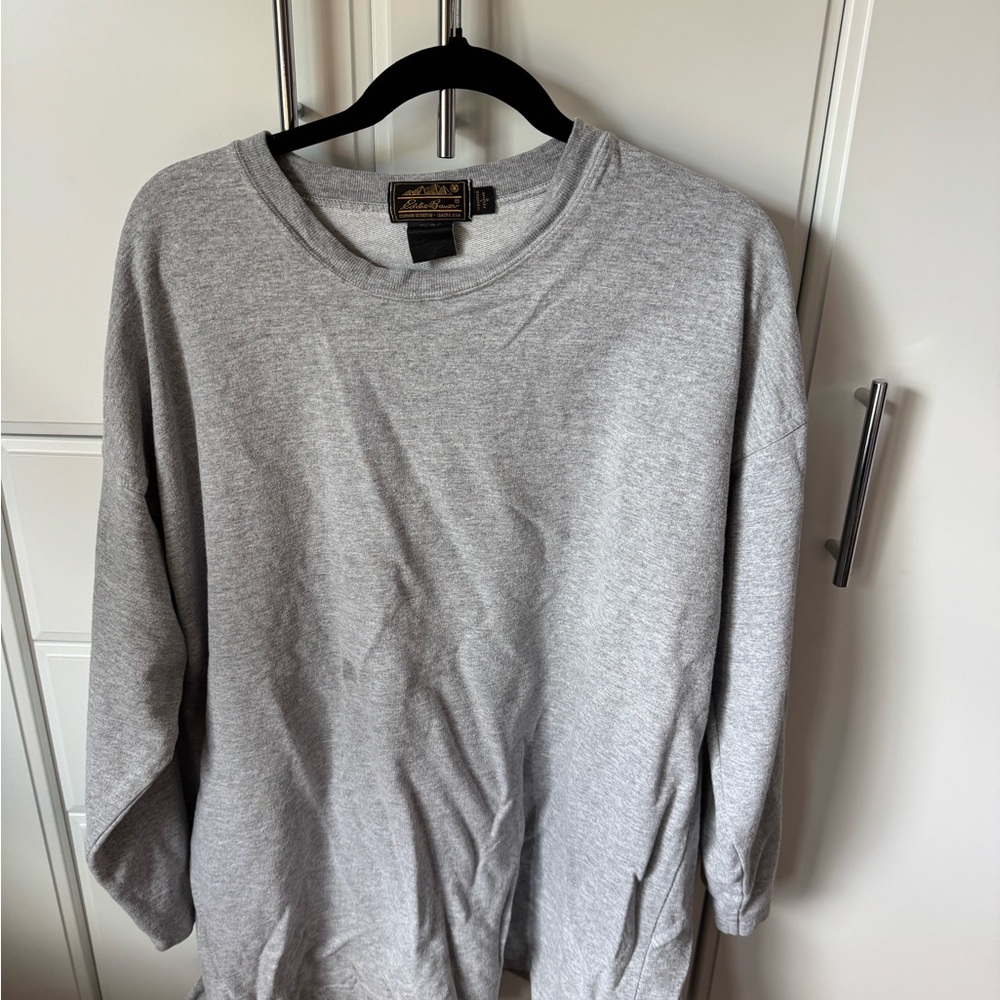 Eddie Bauer Light Gray Crewneck Sweater